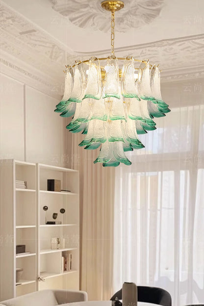 Vistosi-Style Glass Petal Chandelier - view 3 | everlamps