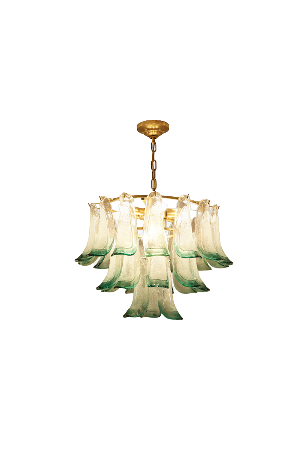 Vistosi-Style Glass Petal Chandelier | everlamps
