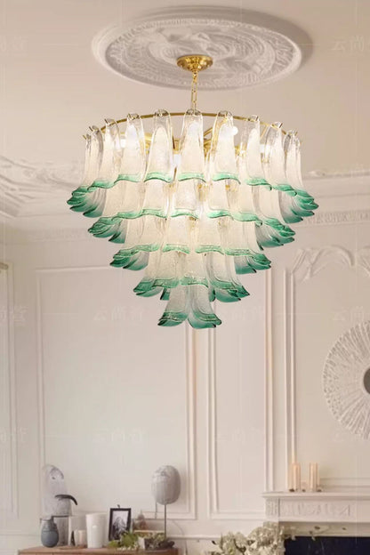 Vistosi-Style Glass Petal Chandelier - view 8 | everlamps