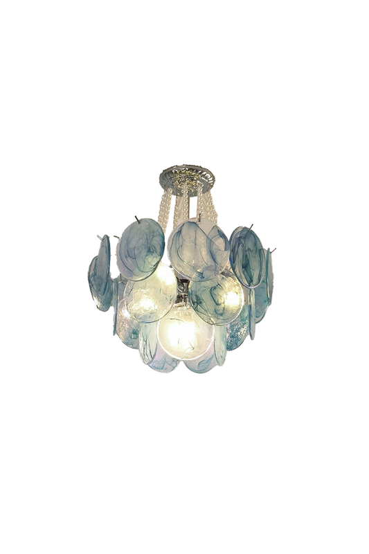 Vistosi Style Glass Pearl Disc Chandelier | everlamps