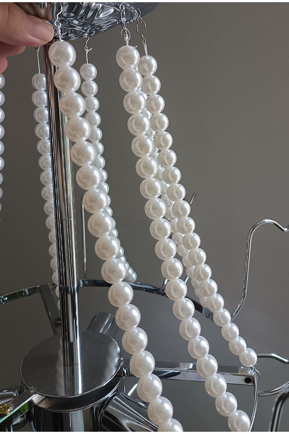 Vistosi Style Glass Pearl Disc Chandelier - view 10 | everlamps