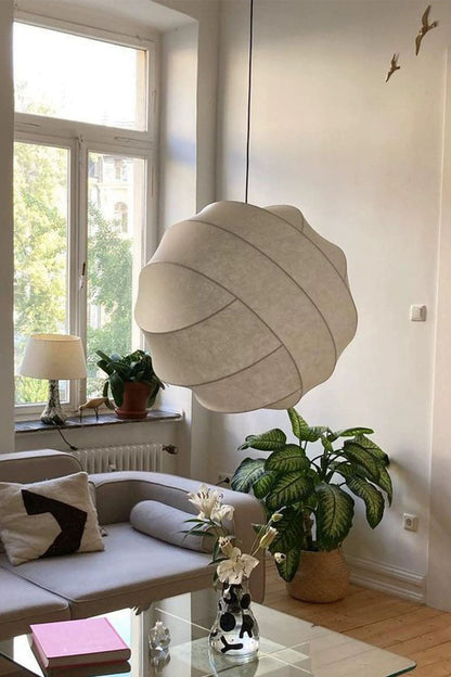 Wabi-Sabi Cocoon Shadow Pendant Light - view 4 | everlamps