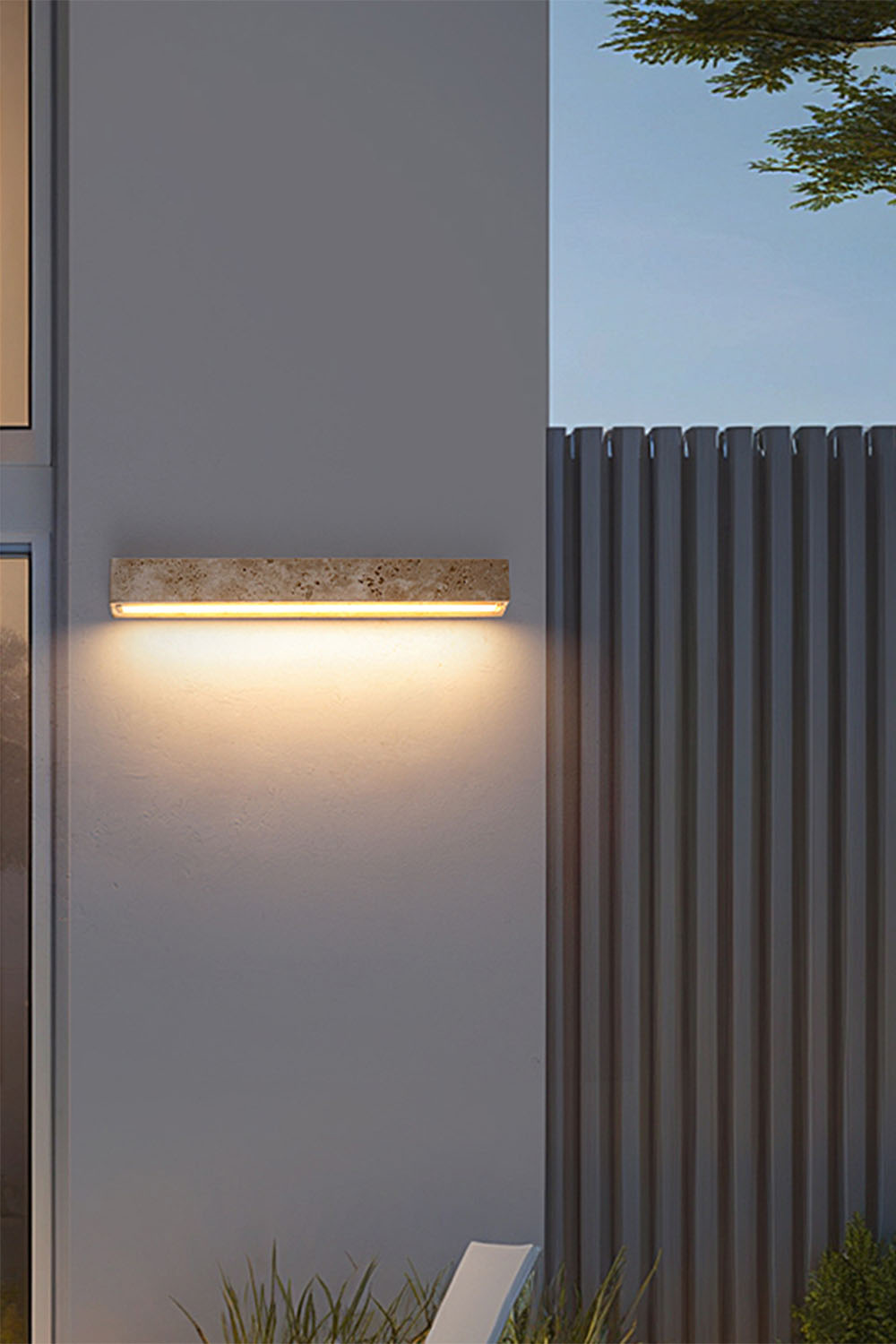 Wabi-Sabi Stone Wall Lamp - view 2 | everlamps