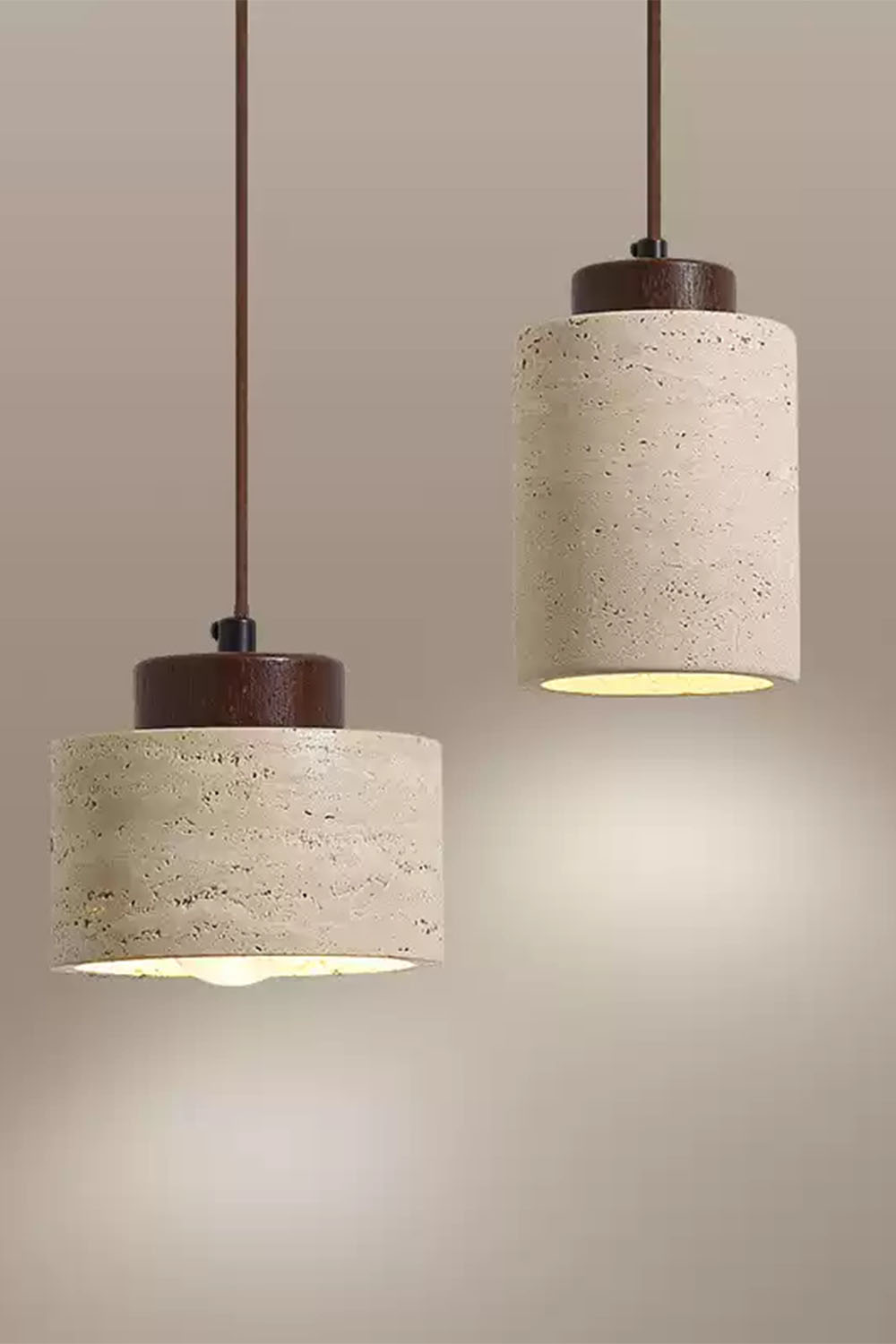 Wabi-sabi Cylindrical Pendant Light - view 8 | everlamps
