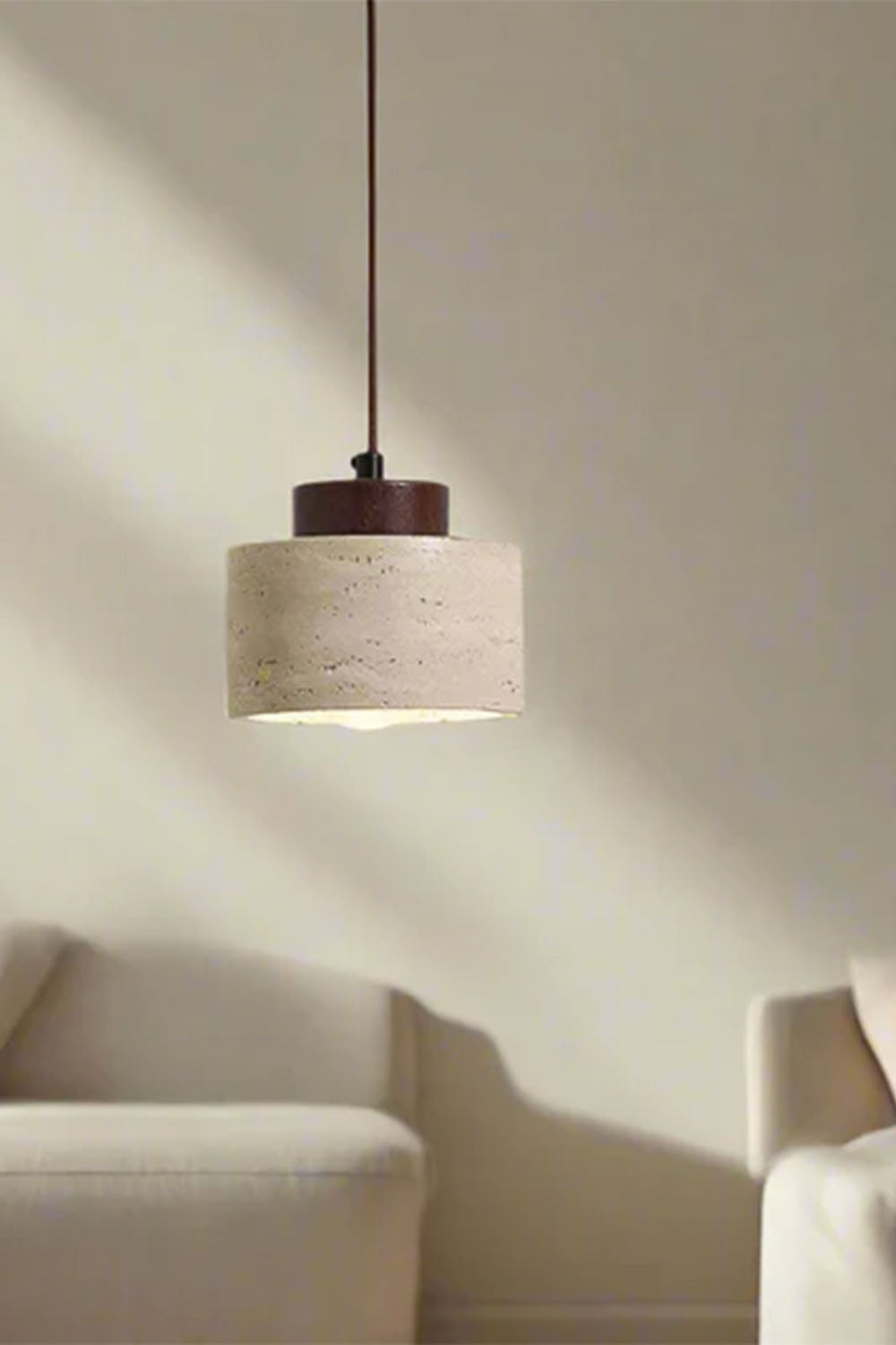 Wabi-sabi Cylindrical Pendant Light - view 5 | everlamps