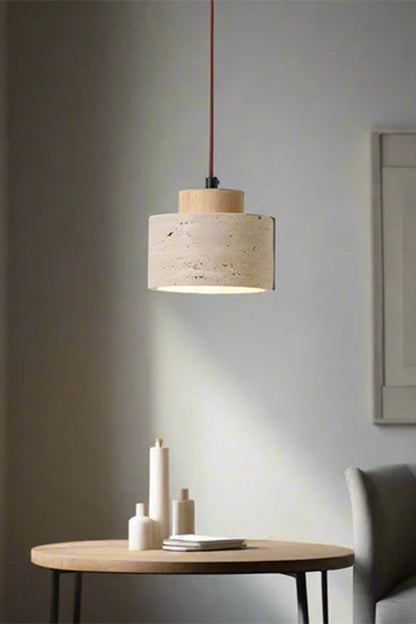 Wabi-sabi Cylindrical Pendant Light - view 2 | everlamps