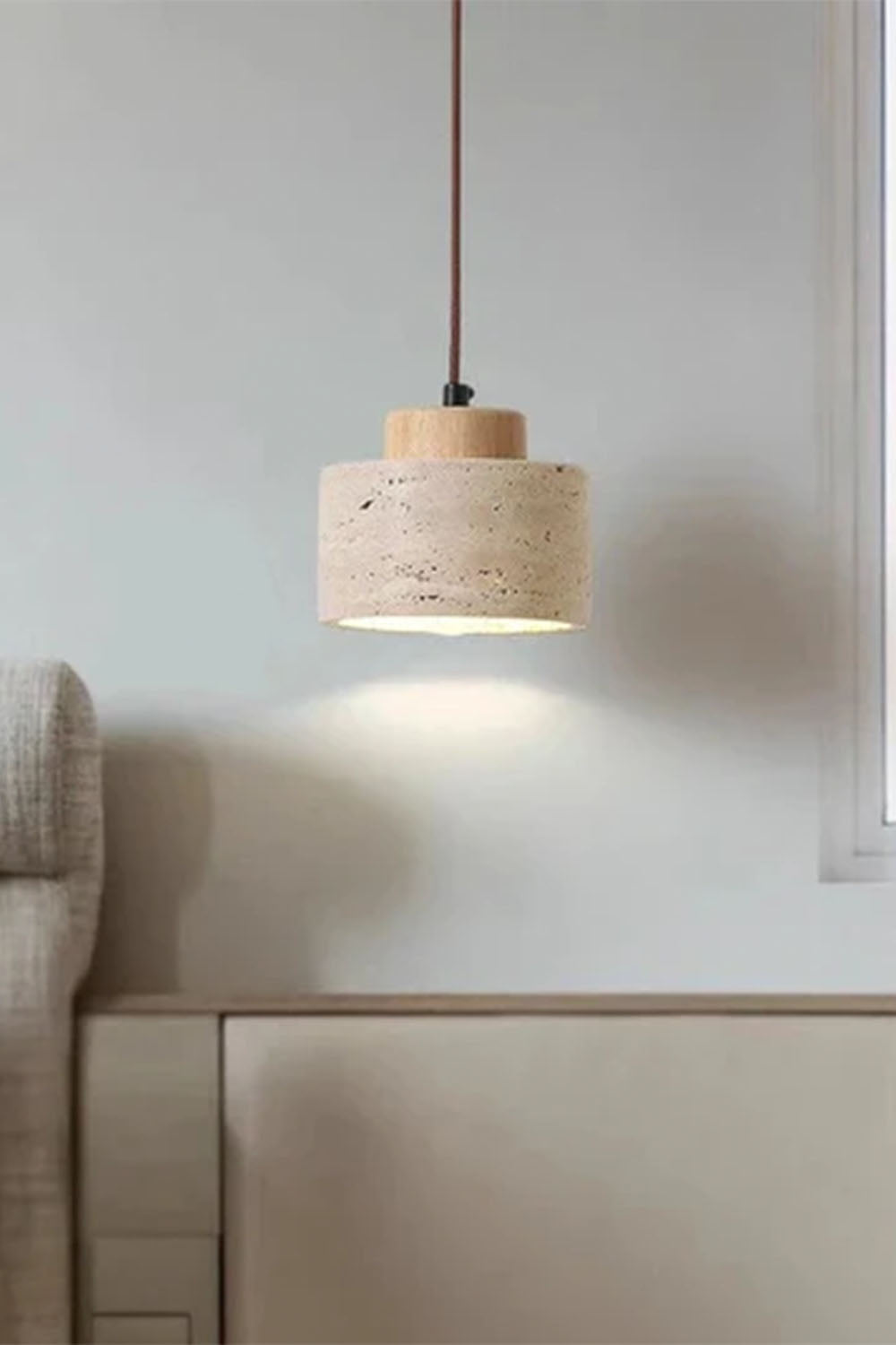 Wabi-sabi Cylindrical Pendant Light - view 6 | everlamps