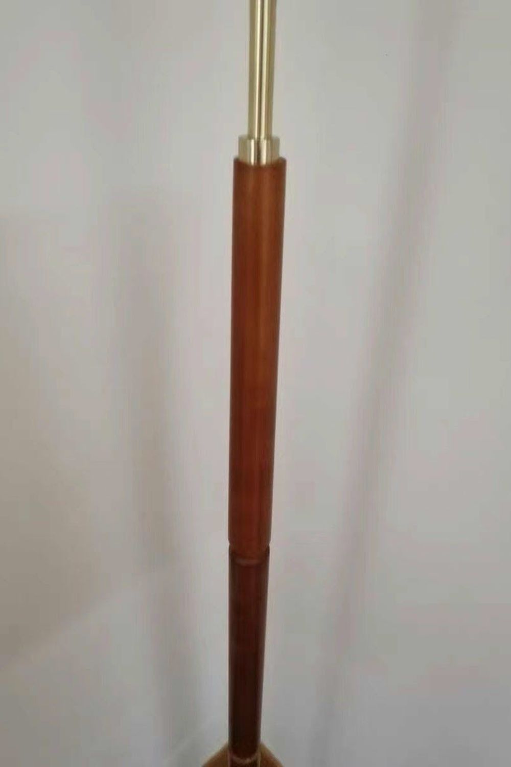 Walnut Brass Floor Lamp - everlamps
