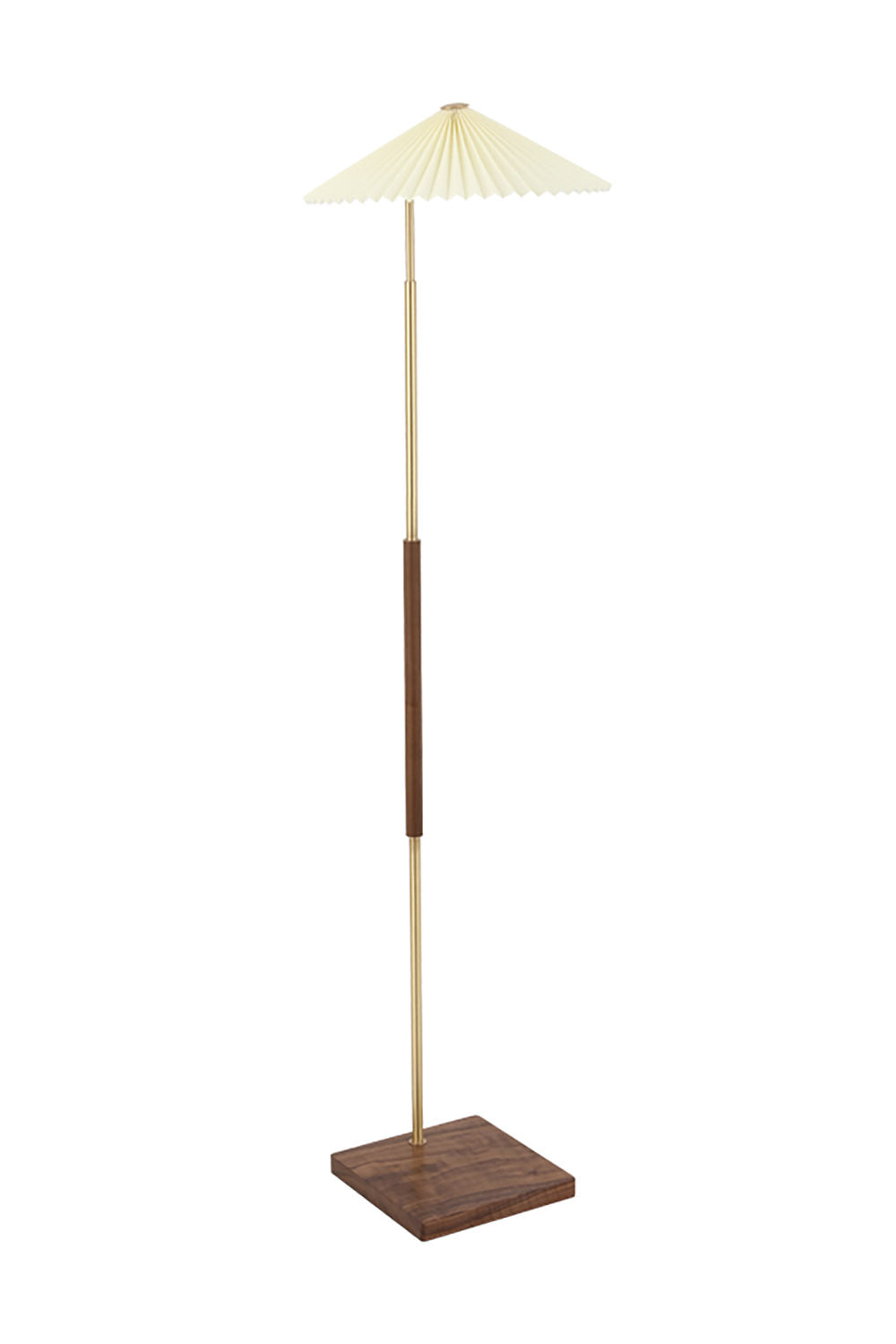 Walnut Brass Floor Lamp | everlamps