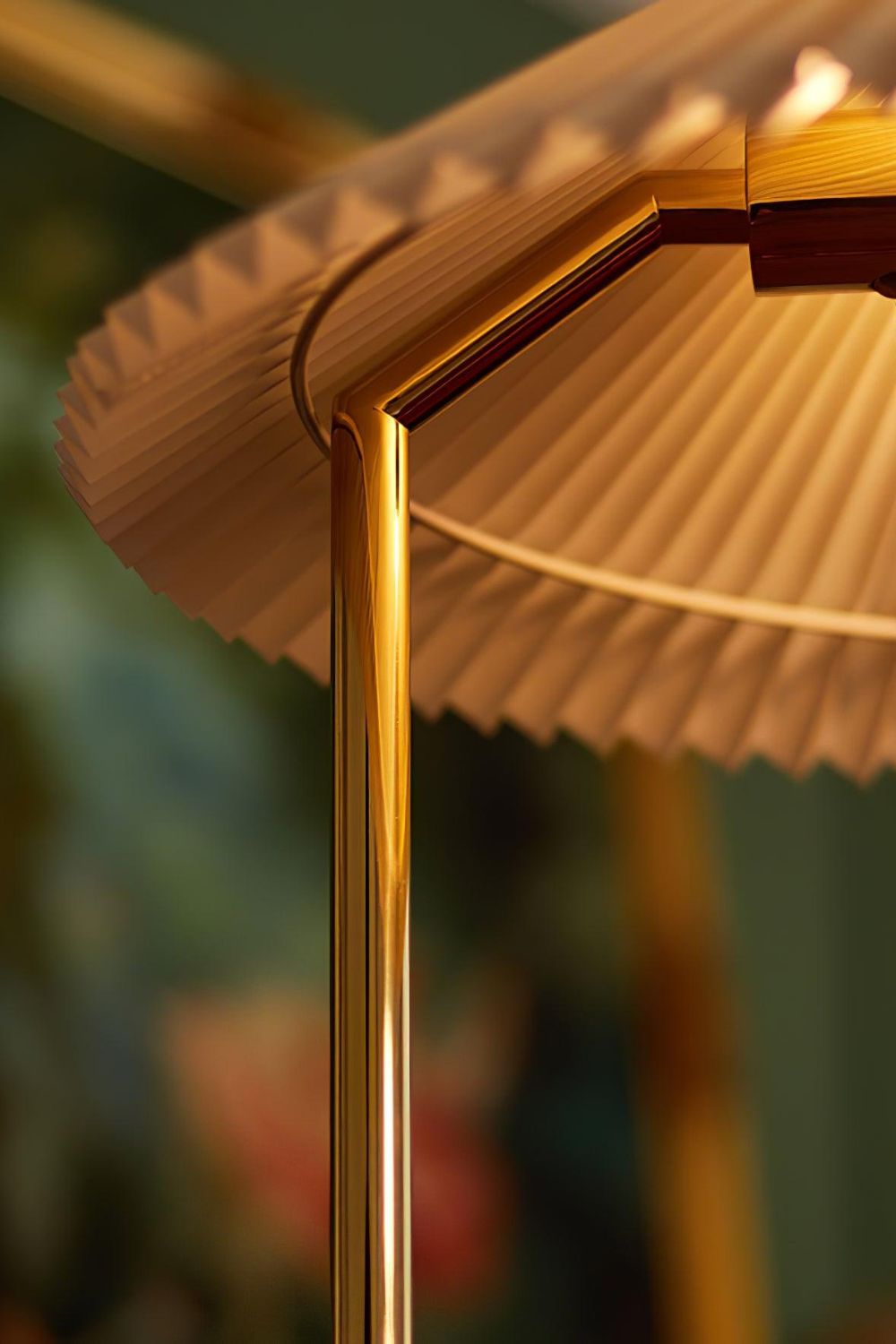 Walnut Brass Floor Lamp - everlamps