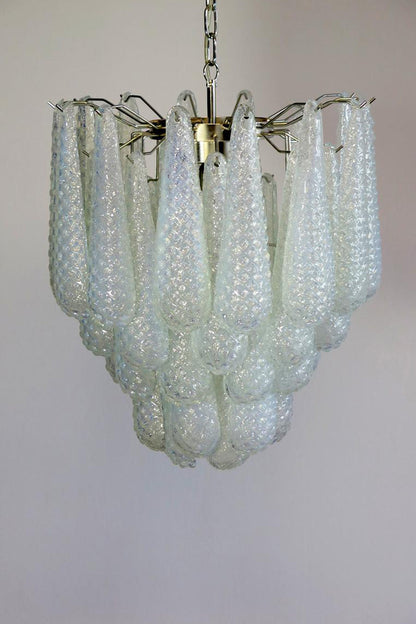 Water Drop Petal Art Glass Chandelier - view 23 | everlamps