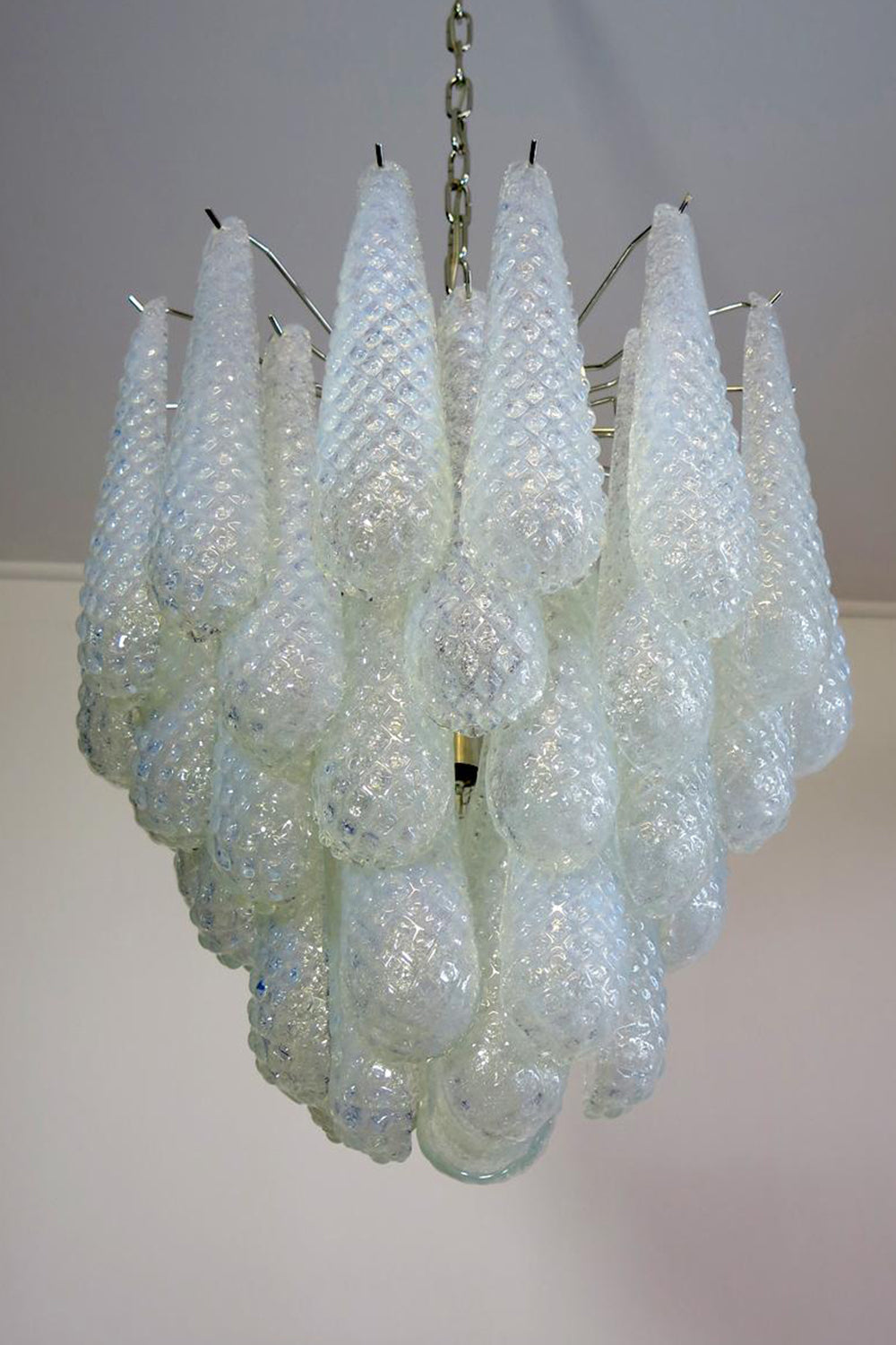 Water Drop Petal Art Glass Chandelier - view 27 | everlamps