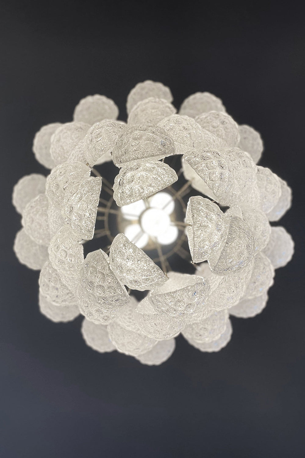 Water Drop Petal Art Glass Chandelier - view 19 | everlamps