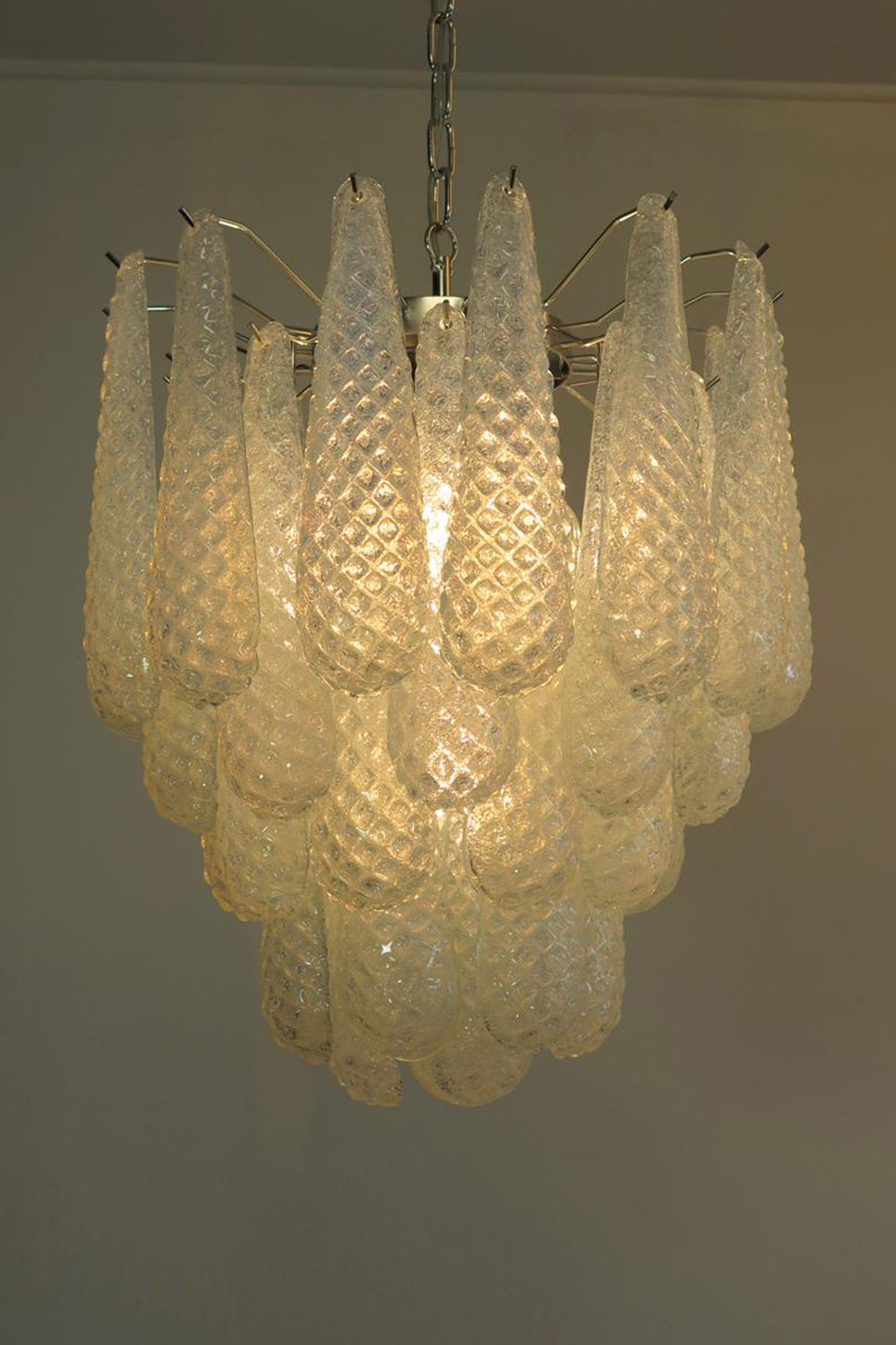 Water Drop Petal Art Glass Chandelier - view 21 | everlamps