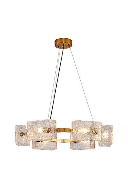 Water ripple glass chandelier - everlamps