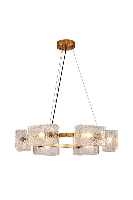 Water ripple glass chandelier - everlamps