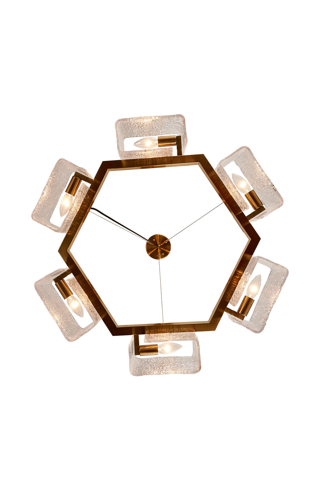 Water ripple glass chandelier - everlamps