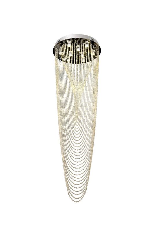 Waterfall Beaded Curtain Crystal Chandelier - everlamps