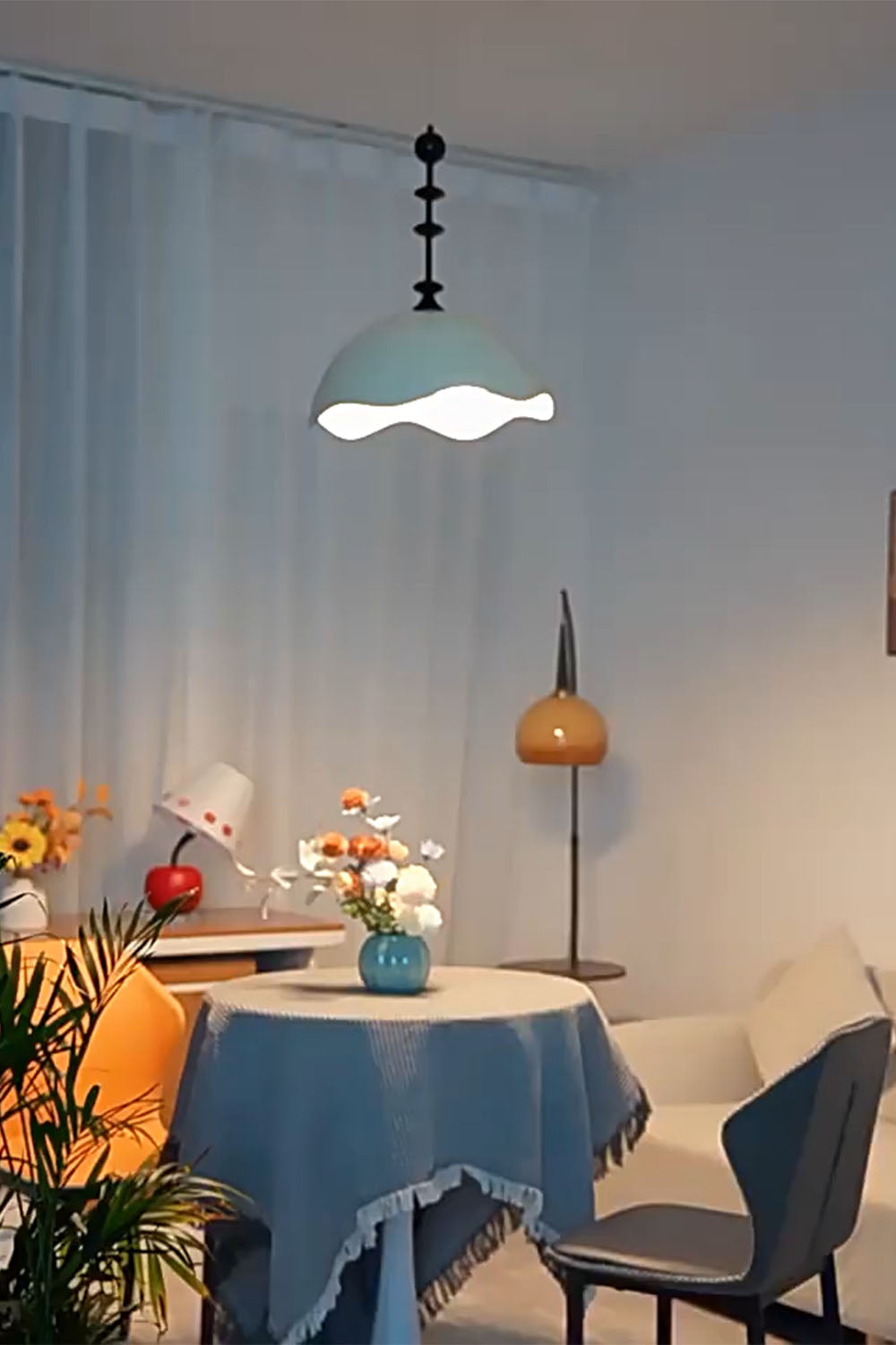 Wave Crest Pendant Lamp - view 3 | everlamps