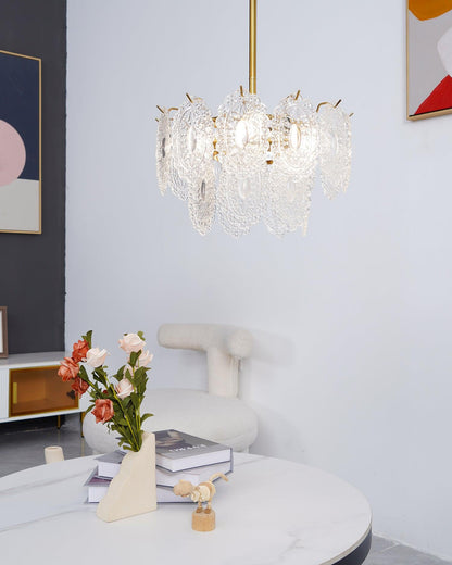 Wave Glass Chandelier - everlamps
