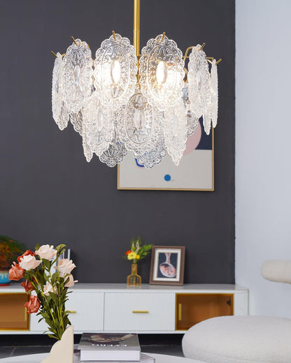 Wave Glass Chandelier - everlamps