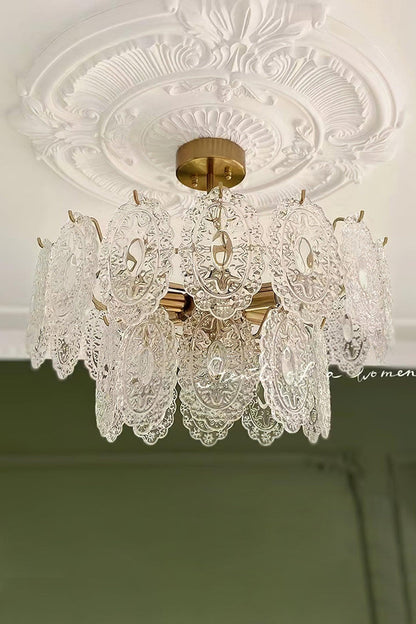 Wave Glass Chandelier - everlamps