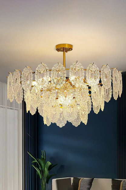 Wave Glass Chandelier - everlamps