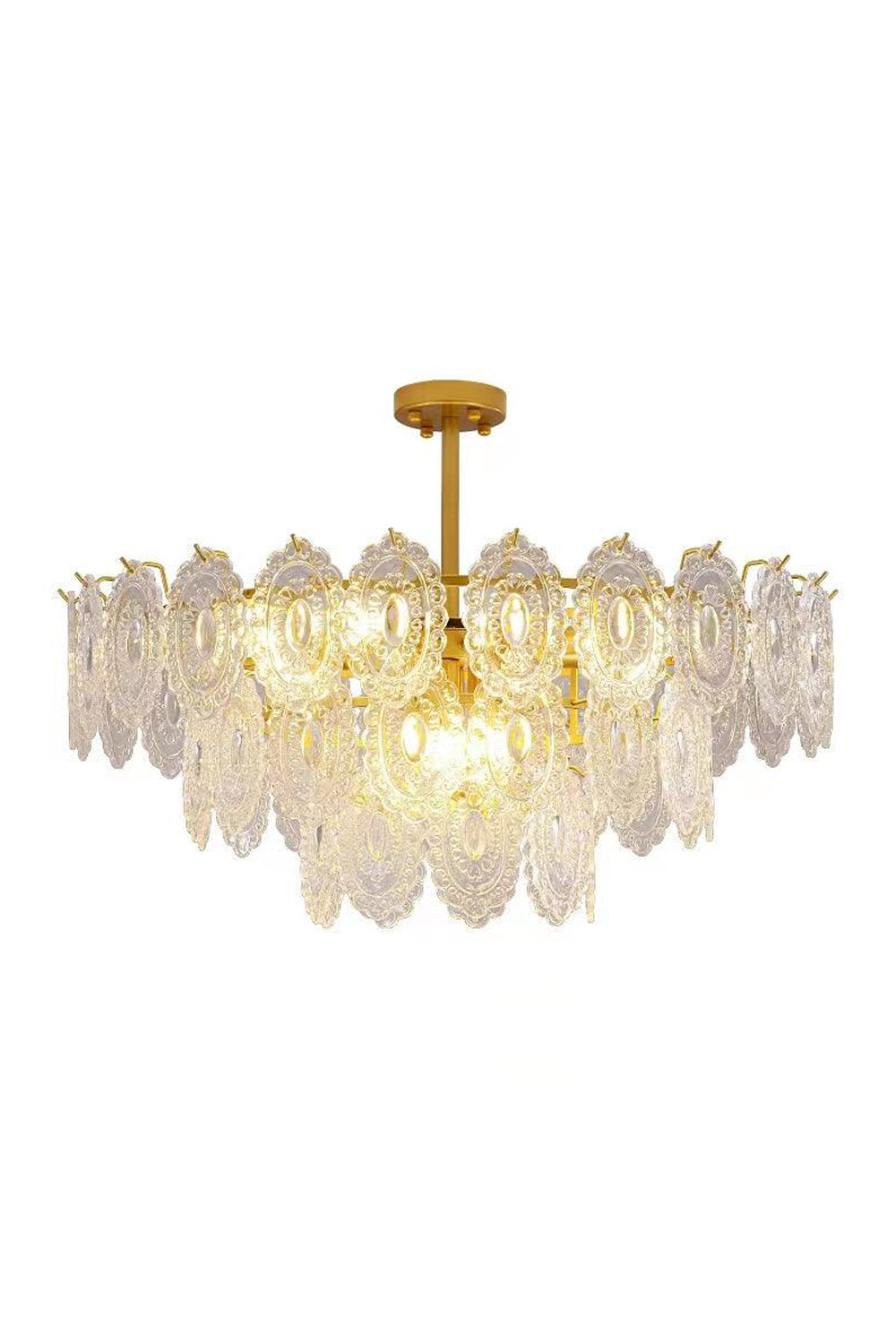 Wave Glass Chandelier - everlamps