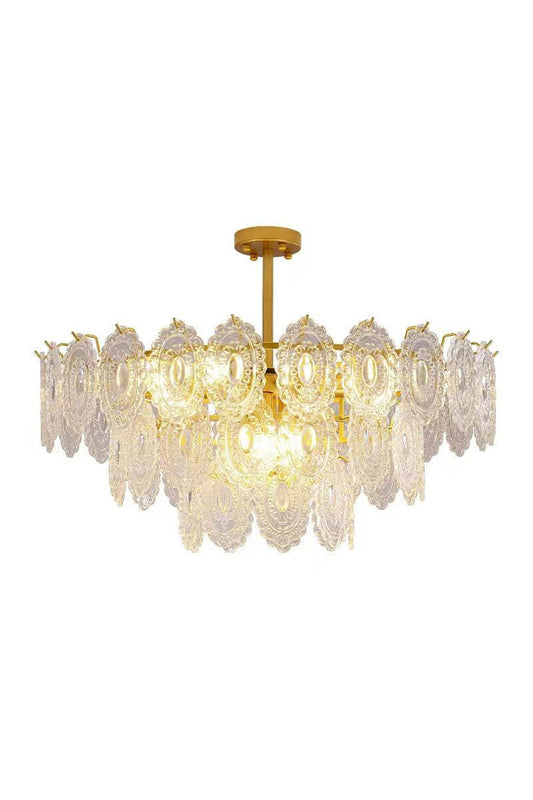 Wave Glass Chandelier - everlamps