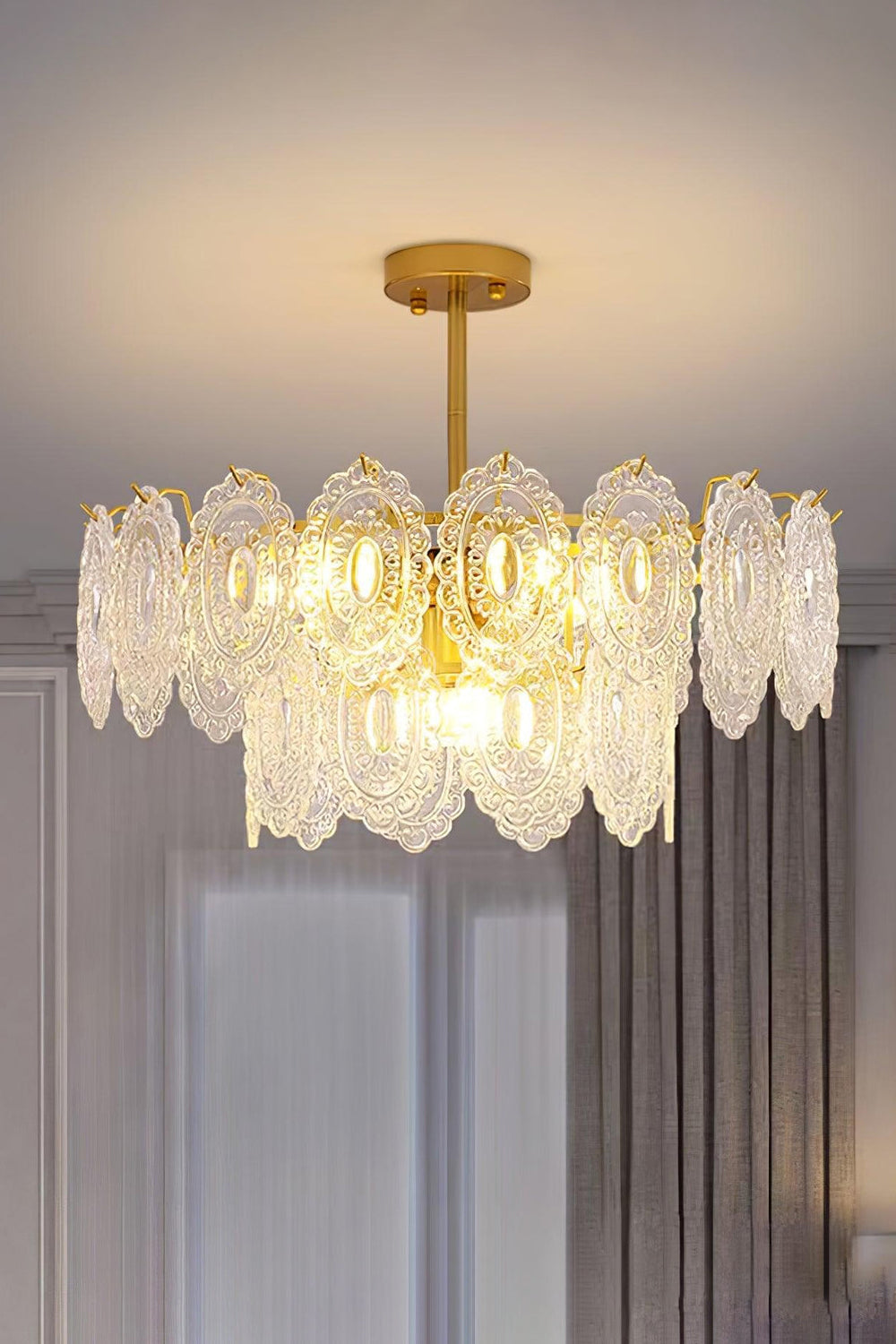 Wave Glass Chandelier - everlamps