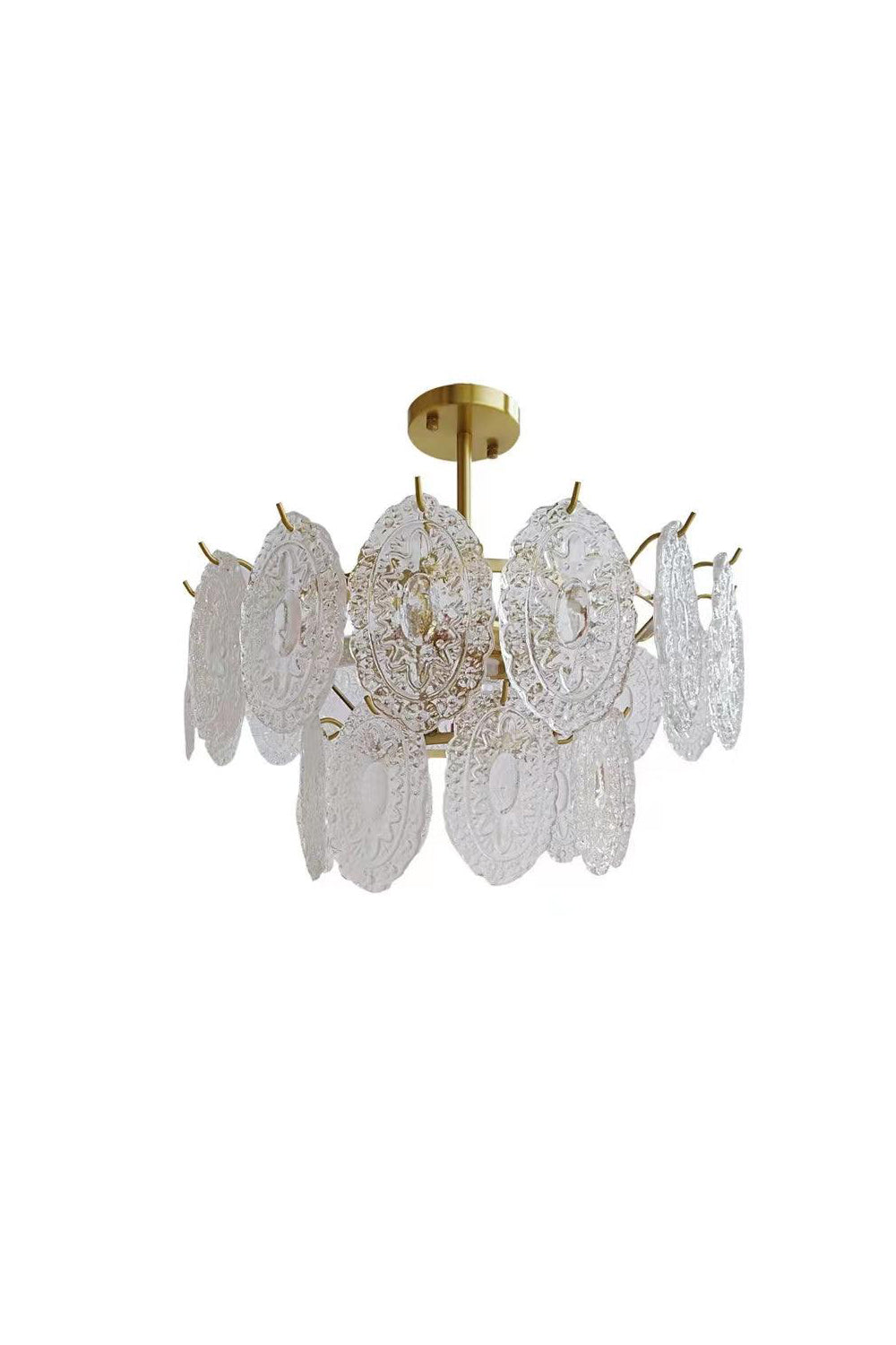 Wave Glass Chandelier - everlamps
