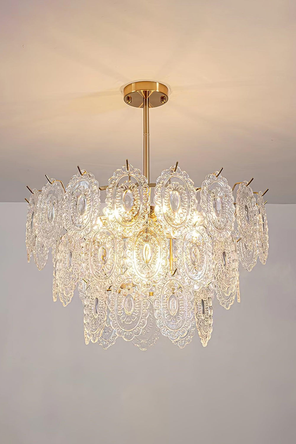 Wave Glass Chandelier - everlamps