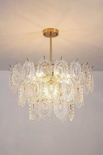 Wave Glass Chandelier - everlamps