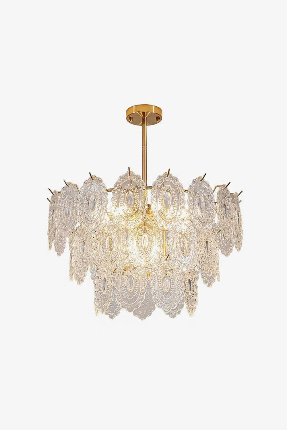 Wave Glass Chandelier - everlamps