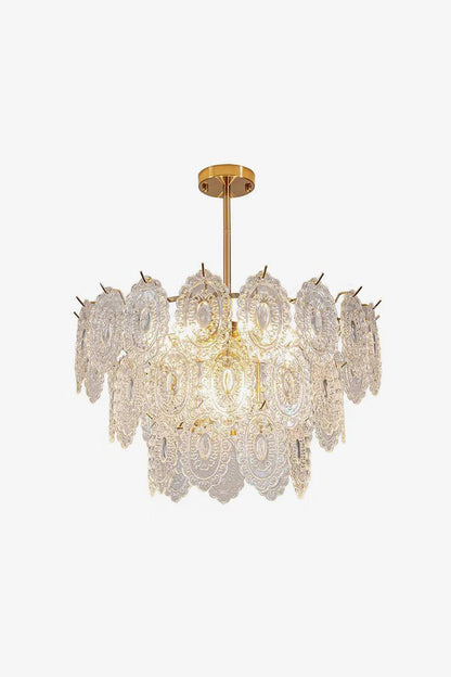 Wave Glass Chandelier - everlamps