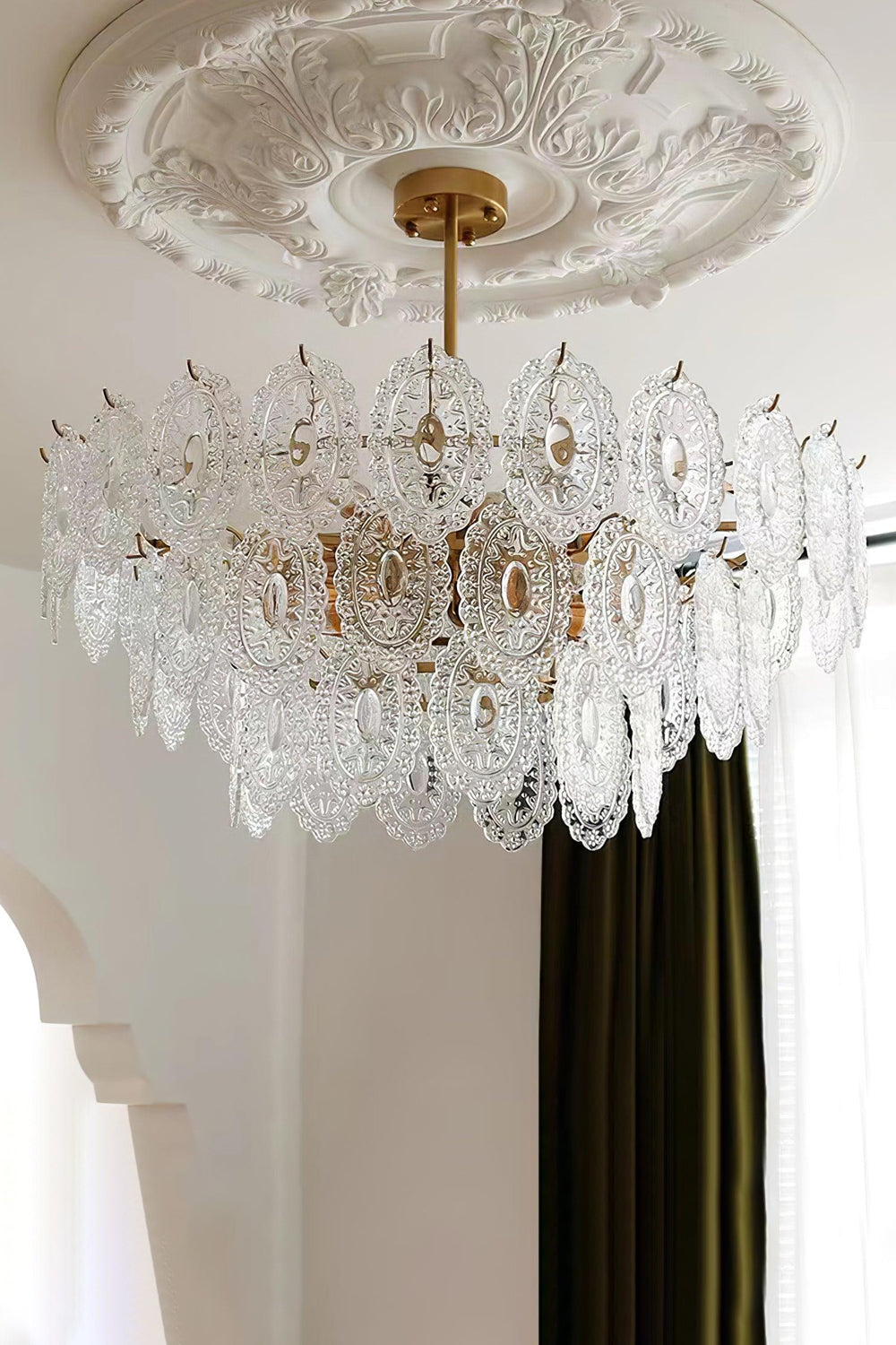 Wave Glass Chandelier - everlamps