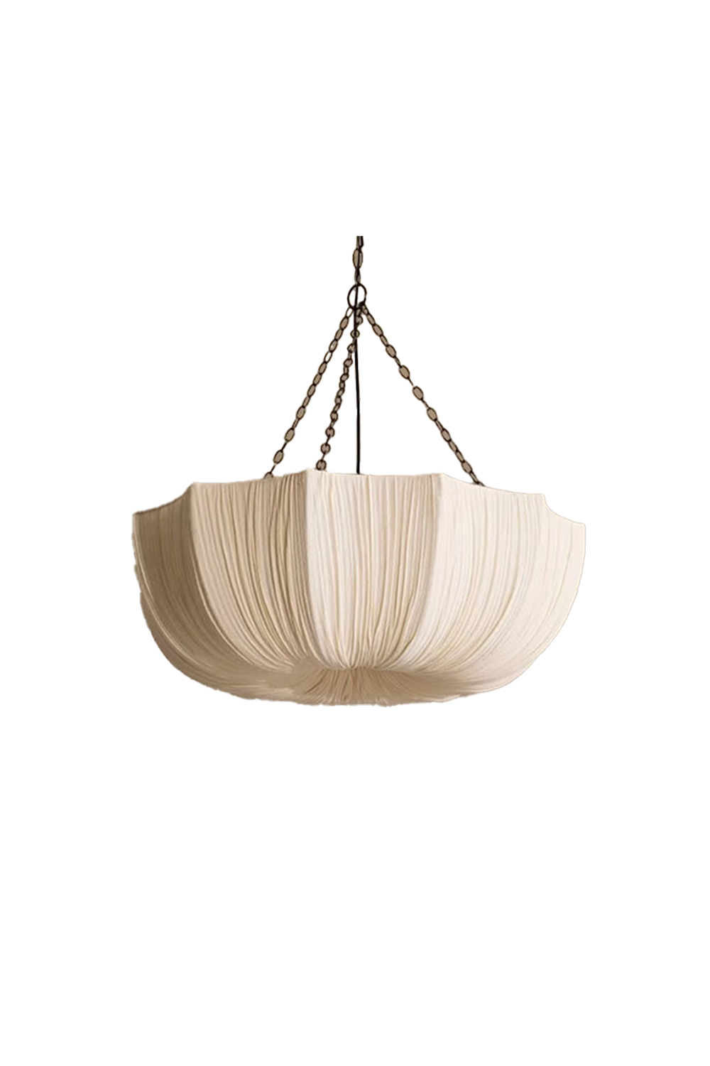 Wave Pleated Fabric Chandelier | everlamps