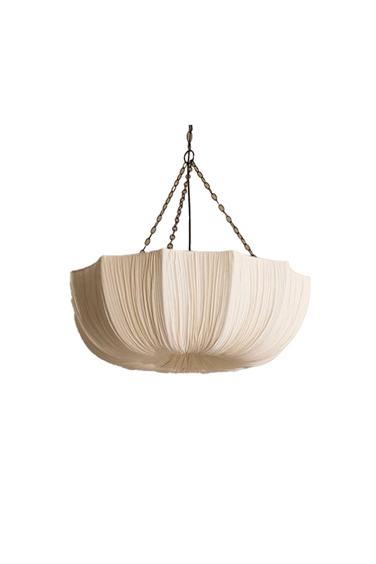 Wave Pleated Fabric Chandelier | everlamps