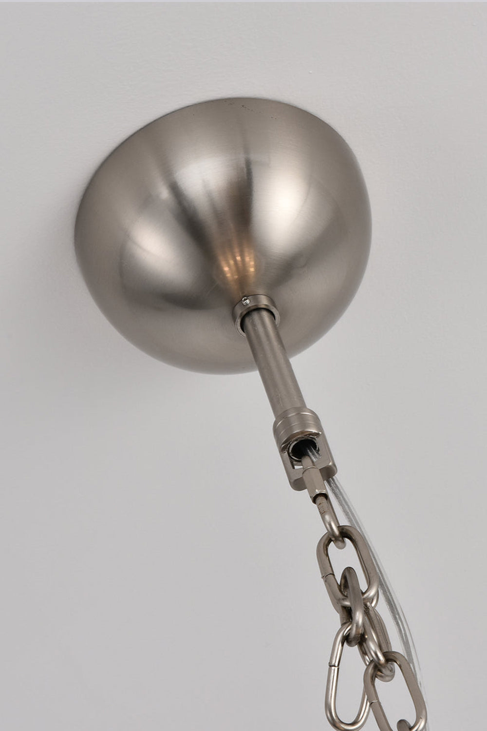 White Art Disc Glass Chandelier - view 17 | everlamps