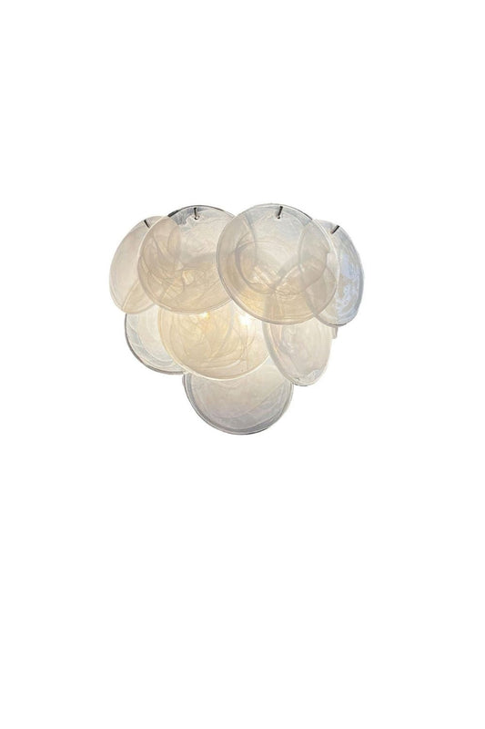 White Art Glass Discs Wall Lamp | everlamps