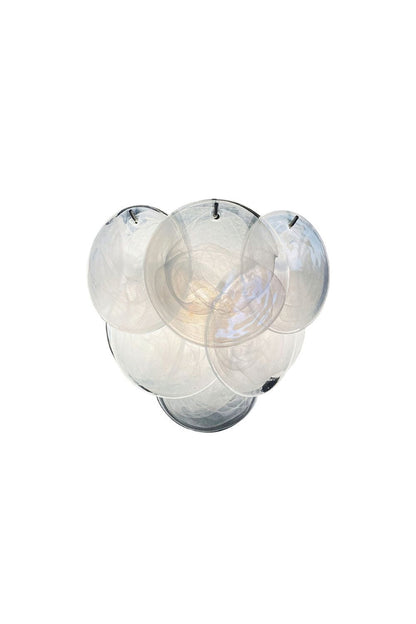 White Art Glass Discs Wall Lamp - view 18 | everlamps