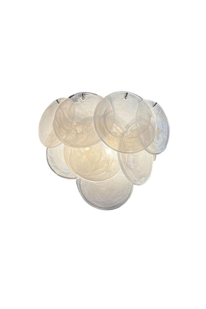 White Art Glass Discs Wall Lamp - view 19 | everlamps