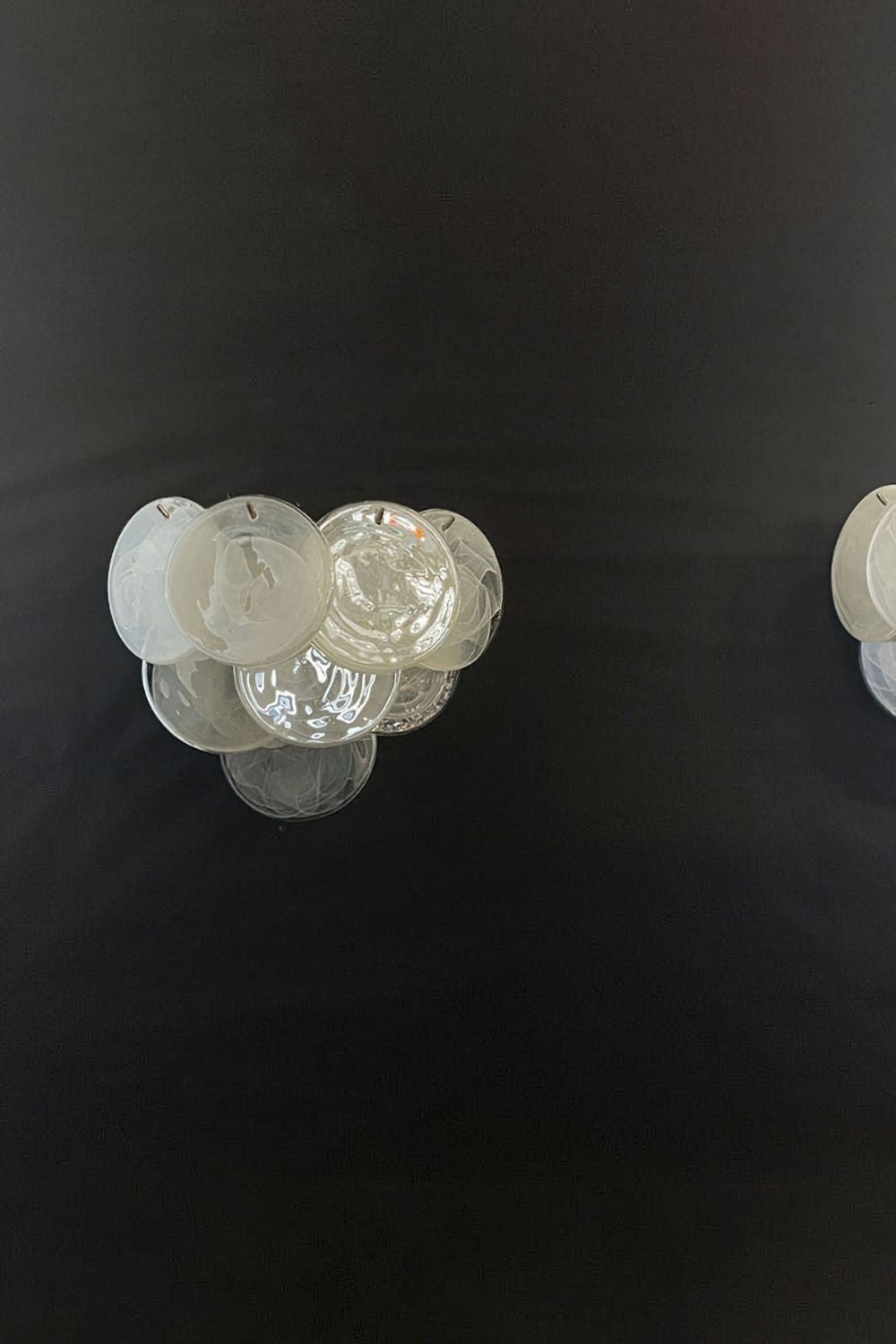 White Art Glass Discs Wall Lamp - view 11 | everlamps