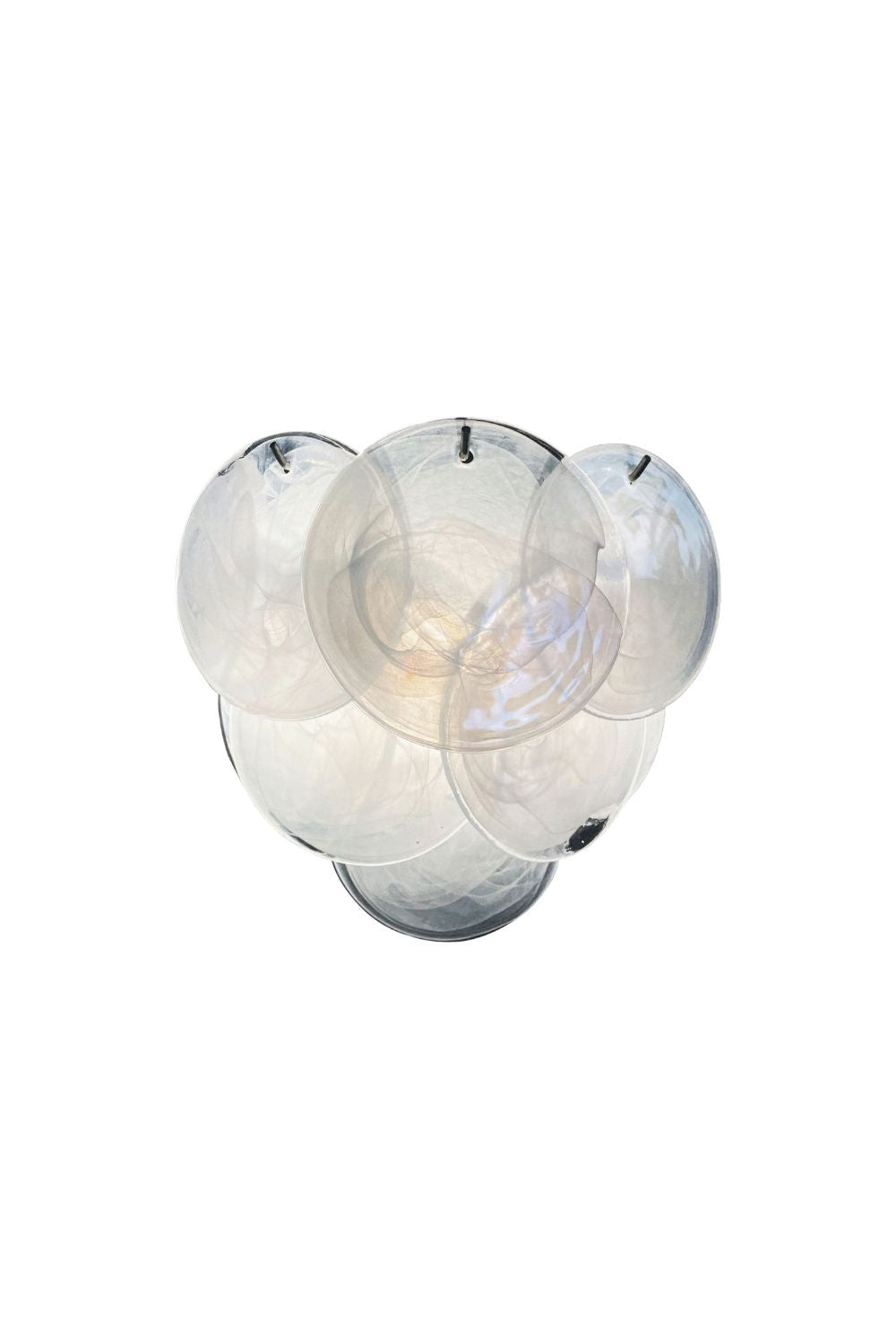 White Art Glass Discs Wall Lamp - view 16 | everlamps