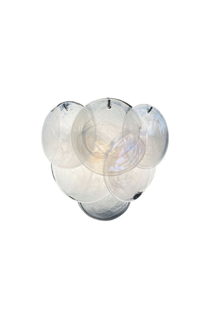 White Art Glass Discs Wall Lamp - view 16 | everlamps