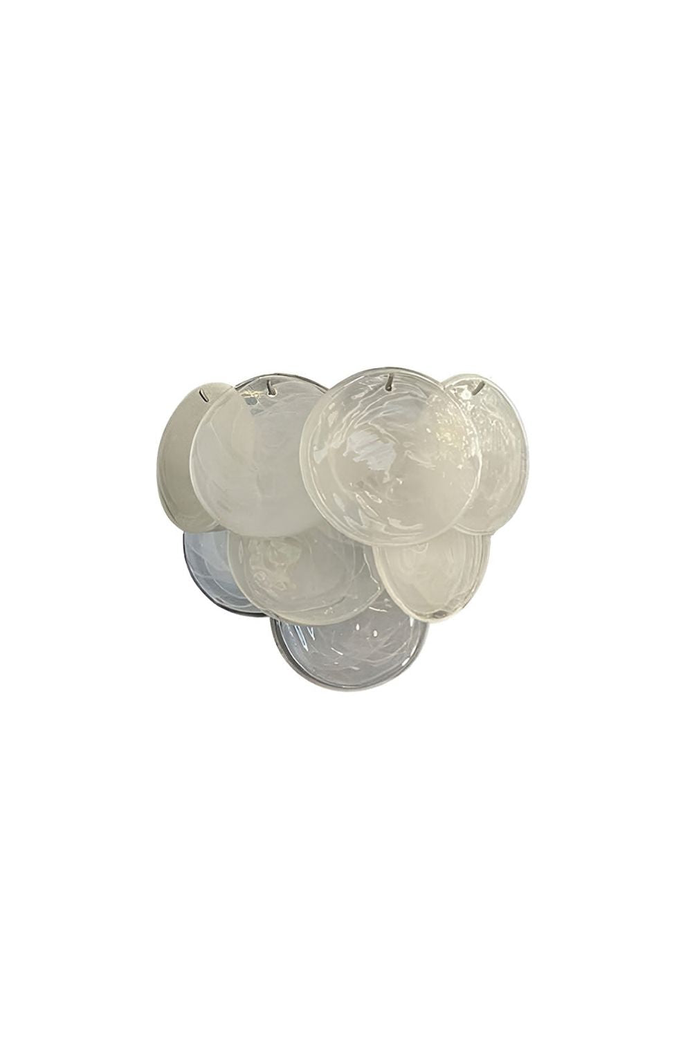 White Art Glass Discs Wall Lamp - view 17 | everlamps