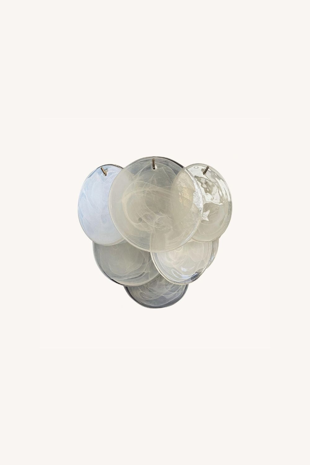 White Art Glass Discs Wall Lamp - view 20 | everlamps
