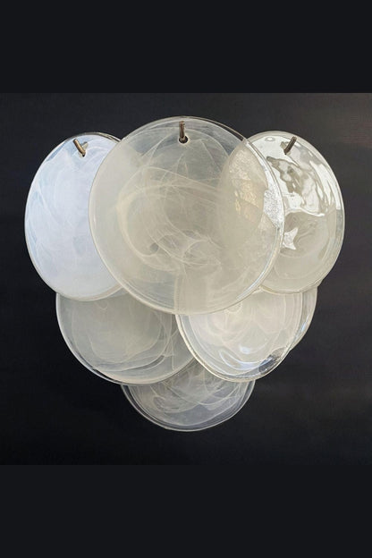 White Art Glass Discs Wall Lamp - view 9 | everlamps