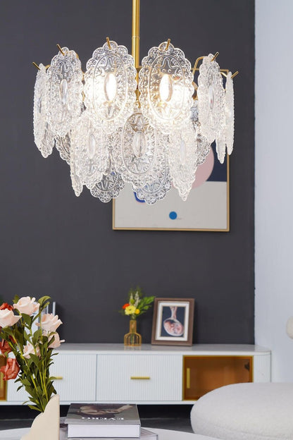 Wave Glass Chandelier - everlamps