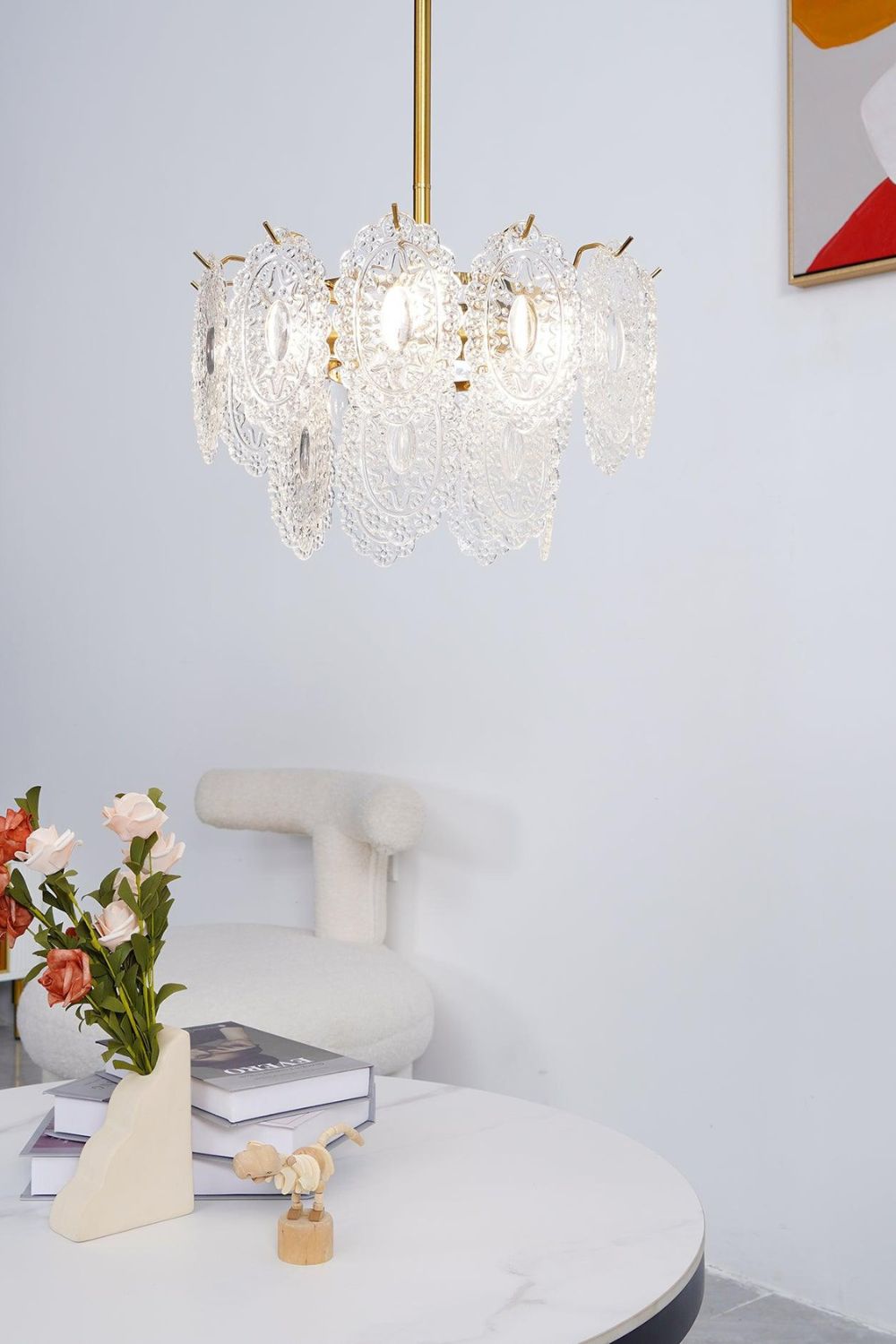 Wave Glass Chandelier - everlamps